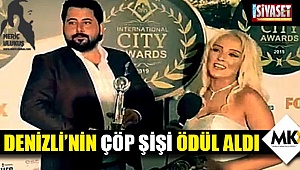 Denizli’nin çöp şişi ödül aldı
