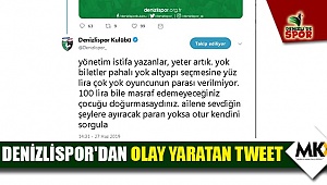 Denizlispor'dan olay yaratan tweet