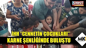 İHH “Cennetin Çocukları” karne şenliğinde buluştu