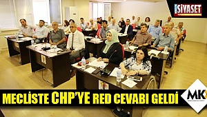 Mecliste CHP’ye red cevabı geldi