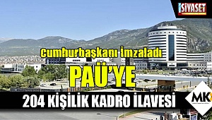 PAÜ’ye 204 kişilik akademik kadro ilavesi