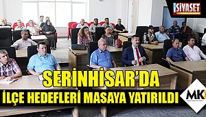 Serinhisar’da ilçe hedefleri masaya yatırıldı