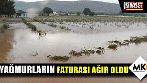 Yağmurların faturası ağır oldu