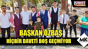 Başkan Özbaş, hiçbir daveti boş geçmiyor