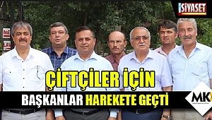 Çiftçiler için başkanlar harekete geçti