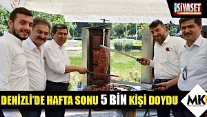 Denizli'de hafta sonu 5 bin kişi doydu