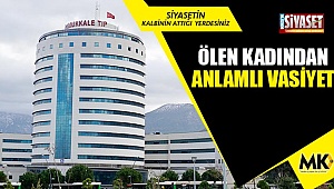 Ölen kadından anlamlı vasiyet