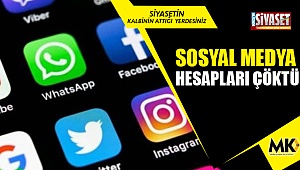 Sosyal medya hesapları çöktü