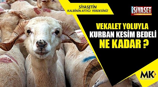 Vekalet yoluyla kurban kesim bedeli ne kadar ?
