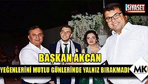 Akcan, yeğenlerini mutlu günlerinde yalnız bırakmadı