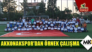 Akkonakspor’dan örnek çalışma