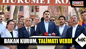Bakan Kurum, talimatı verdi
