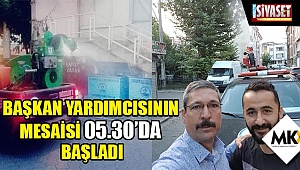 Başkan yardımcısının mesaisi 05.30'da başladı