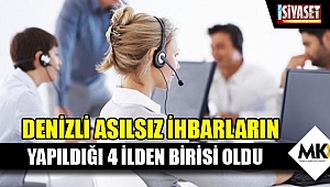 Denizli asılsız ihbarların yapıldığı 4 ilden birisi oldu