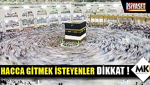 Hacca gitmek isteyenler dikkat !