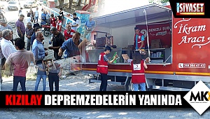 Kızılay depremzedelerin yanında