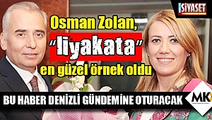 Osman Zolan, “liyakata” en güzel örnek oldu
