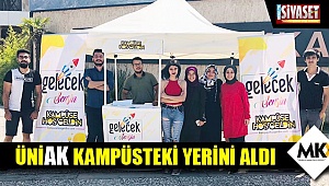 ÜniAK kampüsteki yerini aldı