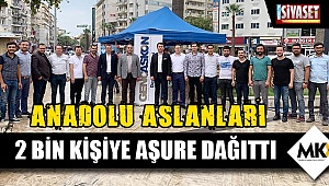 2 bin kişiye aşure dağıttılar
