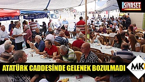 Atatürk Caddesinde gelenek bozulmadı