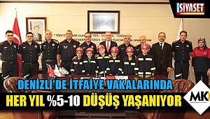 Denizli'de itfaiye vakalarında her yıl %5-10 düşüş yaşanıyor