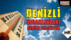 Denizli sıcaklıkları geride bırakıyor