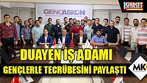 Duayen işadamı gençlerle tecrübesini paylaştı