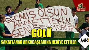 Golü sakatlanan arkadaşlarına hediye ettiler