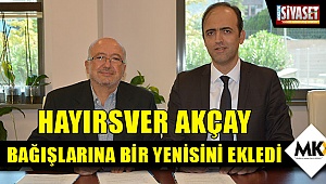 Hayırsver Akçay, bağışlarına bir yenisini ekledi