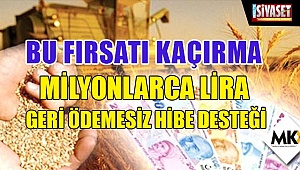 Milyonlarca lira geri ödemesiz hibe desteği