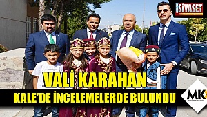 Vali Karahan, Kale'de incelemelerde bulundu