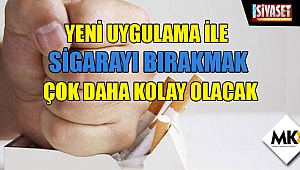 Yeni uygulama ile sigarayı bırakmak çok daha kolay olacak