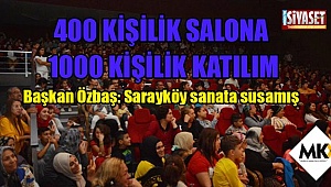 400 kişilik salona 1000 kişilik katılım