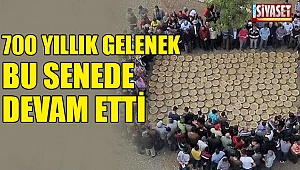 700 yıllık gelenek bu senede devam etti
