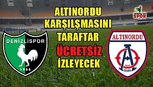 Altınordu karşılşmasını taraftar ücretsiz izleyecek