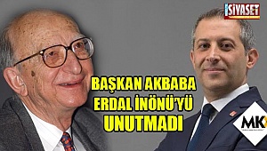 Başkan Akbaba, Erdal İnönü’yü unutmadı