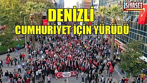 Denizli, Cumhuriyet için yürüdü