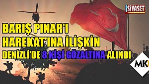 Denizli'de 8 kişi gözaltına alındı