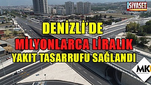 Denizli'de milyonlarca liralık yakıt tasarrufu sağlandı