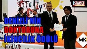 Denizli'nin doktoruna ikincilik ödülü