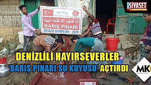 Denizlili hayırseverler ‘Barış Pınarı Su Kuyusu’ açtırdı
