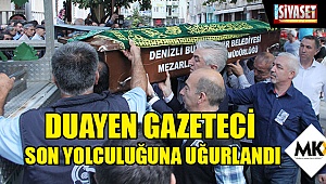 Duayen gazeteci son yolculuğuna uğurlandı