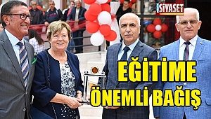 Eğitime önemli bağış