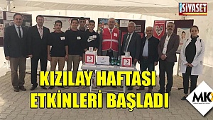 Kızılay haftası etkinleri başladı