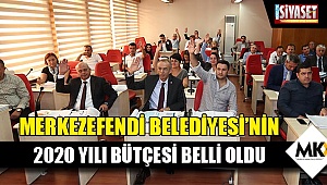 Merkezefendi Belediyesi'nin 2020 yılı bütçesi belli oldu