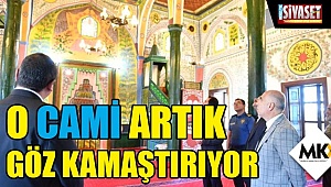 O cami artık göz kamaştırıyor