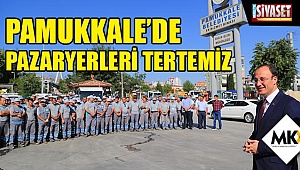 Pamukkale'de pazaryerleri tertemiz