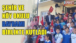 Şehir ve köy okulu bayramı birlikte kutladı