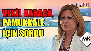 Vekil Karaca, Pamukkale için sordu