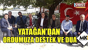 Yatağan'dan ordumuza destek ve dua